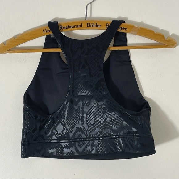 Terez UPLIFT SPORTS BRA IN OBSIDIAN SNAKESKIN Size XS NWT - Picture 5 of 6